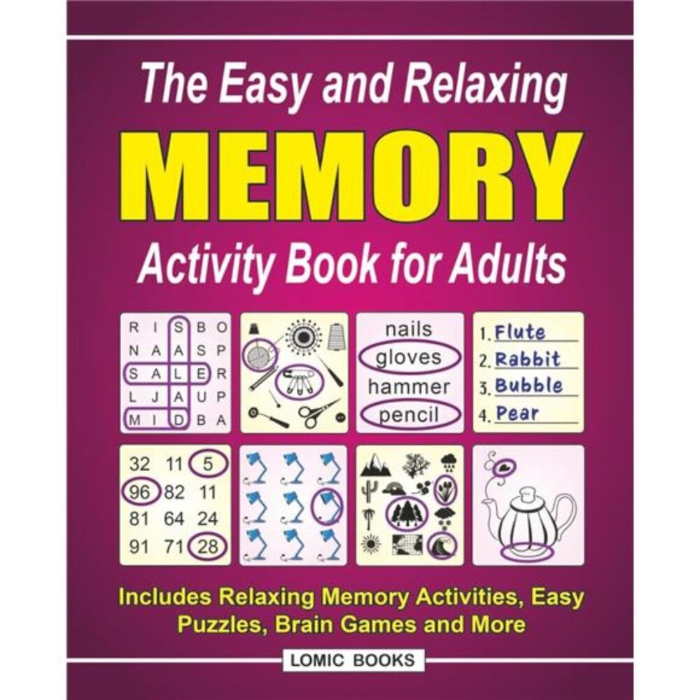 Memory Activity Book for Adults Includes Memory Activities Easy Puzzles